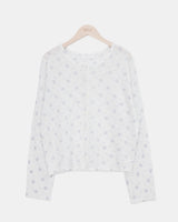 Nichu Flower Pattern Cardigan