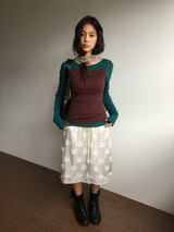 Reverse Rose Skirt (2color)