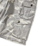 Wanderer cargo bermuda pants / Stone camo