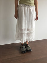 Terrine frill skirt (2color)