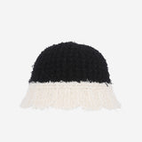 プードルバケットハット (Black & Ivory)
