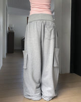 Cord Strap Folding Cargo Training Pants