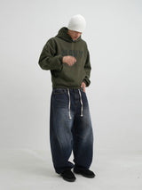 Rope baggy balloon darkblue jean
