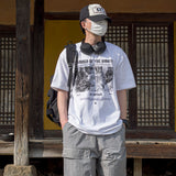Oversized Fit Olympia Printed Short Sleeve Tee