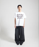 手書き風リックTシャツ-ホワイト