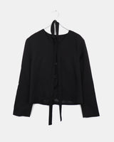 Teoleu V-neck button-down long-sleeved jacket