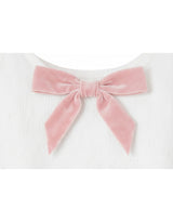 Kate Contrast Ribbon Sleeveless Cardigan Set White