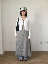 バーティカル パンチング Vネック カーディガン(4color)