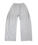 destroyed side tuck sweat pants (gray)