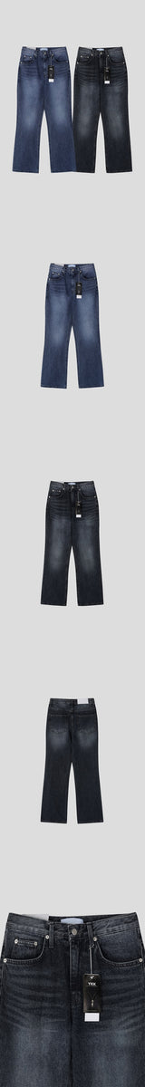 [FLARE FIT] Relax flare fit denim pants(2color)