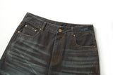 【Keshi】NEVADA BLAZING WASHED BAGGY DENIM JEANS 