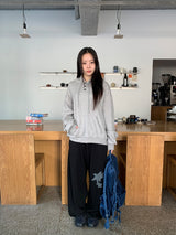 Kusaki Check Button Hoodie