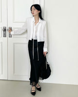 Rody texture layered blouse