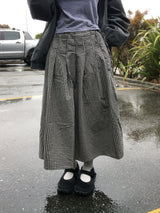 Preppy Vintage Check Skirt (2c)