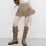 Noir String Pleats Skirt