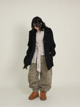 (Leopard Item) Kiya leopard printed balloon-fit wide pants
