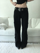 button cargo pants