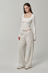Clear Mind Square Top, White