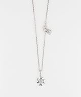 Double clover necklace SV (925 silver)