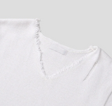 [S/S] Vacance damage v neck half knit(3color)
