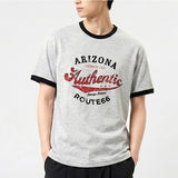 エッセンシャルスタンダード半袖リンガーTシャツアリゾナ メランジ