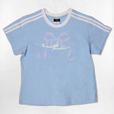 X リボン セミクロップ Tシャツ 6カラー