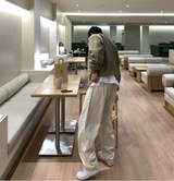ワンダーランドコットンチェストバンディングワイドパンツ