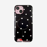 [MADE]Ivory Balls-Black-Matt Magsafe Card Phonecase