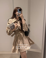 【MADE】Trench mini dress