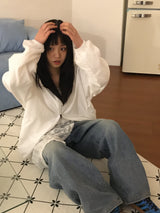 オーバーユニセックスデニムパンツ(1color)