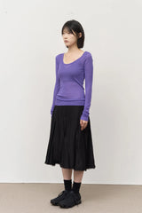 (W) Plave Tencel Top