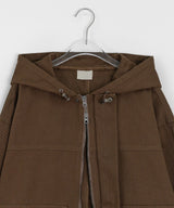 [unisex] Salle Cotton Hood Zip-Up Jacket