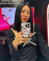 [Worn by Jeon Hyo-sung, Joo Hyun-young, Ria Kim, Ju-yeon, Lee Jung-shin] スパークルエンブレム ワイドバンド 925 シルバー+ロジウムメッキ サイズ調整リング R041-02H-W