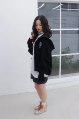 アカデミーフードカーディガン (Black)