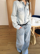 Western denim shirt