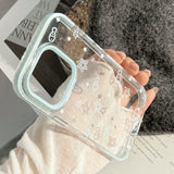 Summer Blue Edge Fresh Mood Minimal iPhone Case
