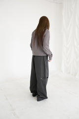 rivet pocket wide pants(2colors)