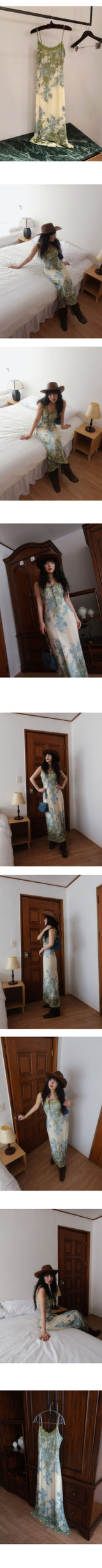 HAZEL ORIENTAL LACE LONG DRESS