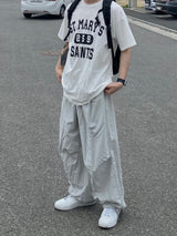 Silver String Nylon Balloon Pants 2C