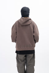 Ard Two Way Pigment Hooded Zip-Up
