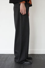 tailored wide slacks