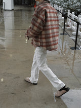 3 TAP Hairy Wool Check Jacket (2color)