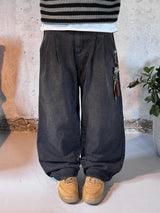 Ease Wide Two-Tuck Denim Pants