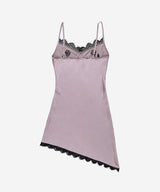 Rose Lace Slip Dress #Smoke