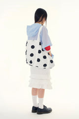 Dot cotton tote bag