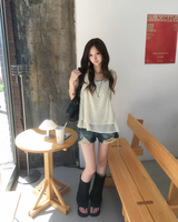 Flower frill blouse