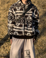 Elk Nordic Shearling Hood Jumper
