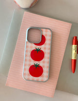[MADE]トマトケチャップ シルバーエポキシ iPhoneケース