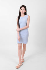 Simple Sleeveless Mini Onepiece Blue