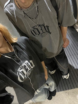 ONEWILL オリジナルダメージパッチロゴTシャツ